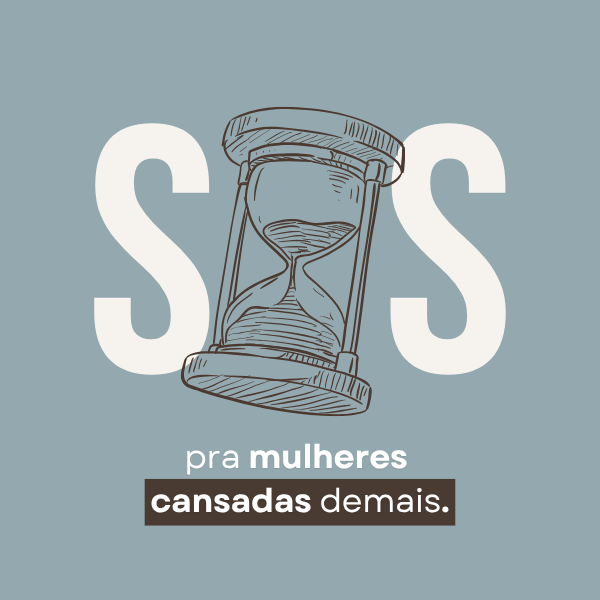 Capa do e-book SOS pra mulheres cansadas demais, de Marina Bittencourt